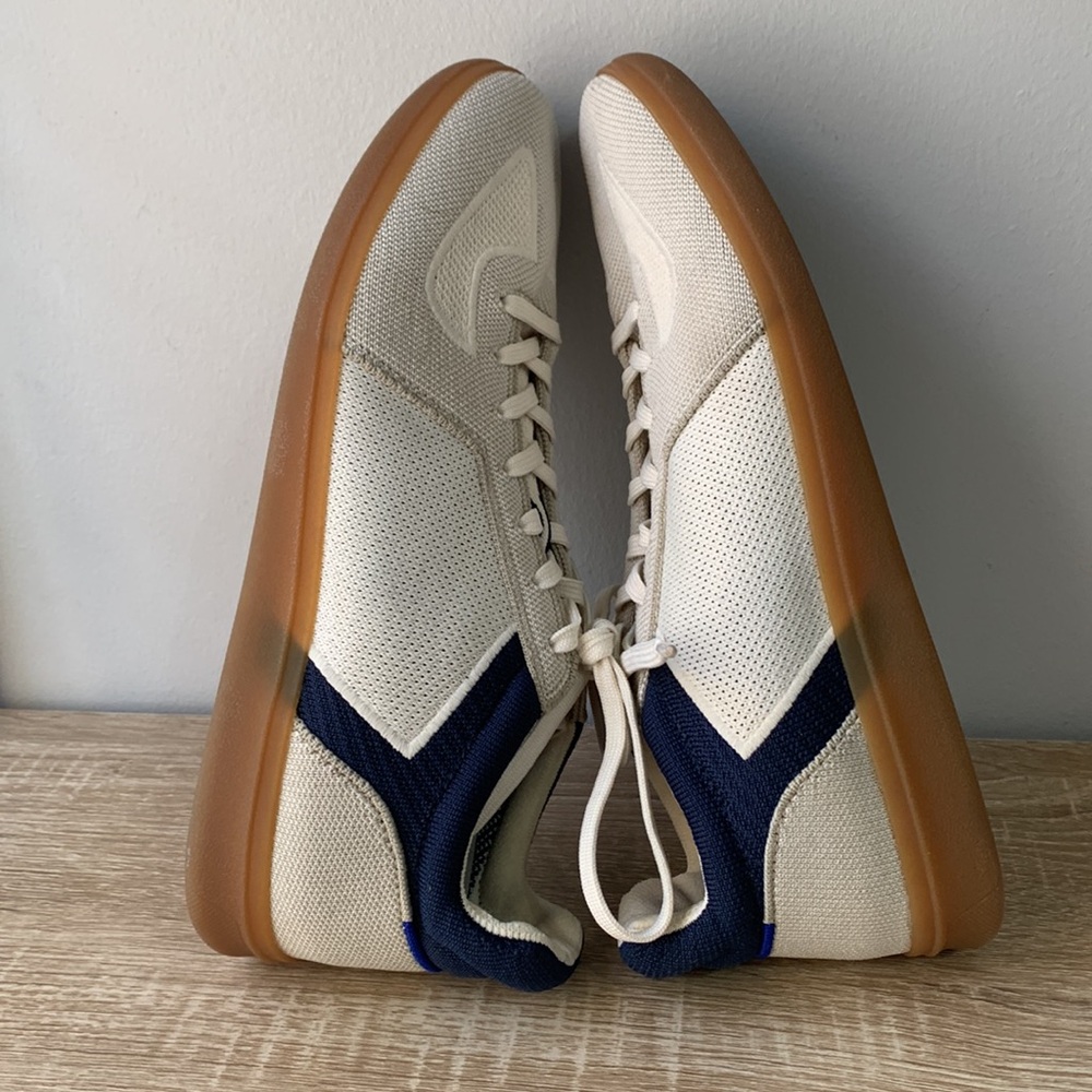 Rothy’s The RS01 Sneaker Panther Men’s Size 10.5 White & Blue Casual Shoes - Picture 11 of 14